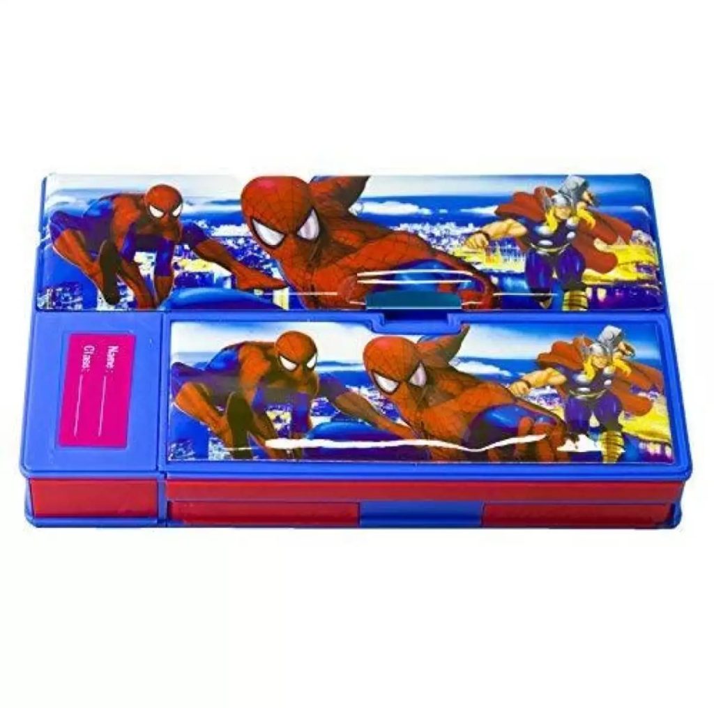 TOYVALA Spiderman Gadget Pencil Box with Calculator