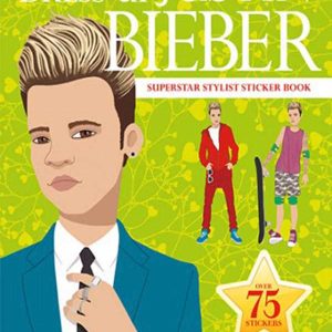 DRESS-UP JUSTIN BIEBER SUPERSTAR STYLIST STICKER BOOK OVER 75 STICKERS