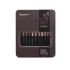 Giorgione 12 Pieces Paint Brush Set Includes Carrying Case With Free Pencil And Sponge For Acrylic, Oil, Watercolor And Gouache - Image 2