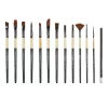 Giorgione 12 Pieces Paint Brush Set Includes Carrying Case With Free Pencil And Sponge For Acrylic, Oil, Watercolor And Gouache - Image 5