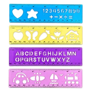Pack Of 4 Stencil – Alphabet Stencil-Number Stencil
