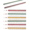 Triangular Architect Scale Ruler Color Coded Grooves Architectural Scale