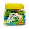 Pack Of 4 Pcs Set - 48 Pcs My Pencil Jar - 45 Pcs Kidco Erasers -24 Pcs Oro Colour Pencils - 50 Pcs Kita Sharpeners - Image 5