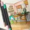 Signme Pack Of 12 Dual Tip Watercolor Brush Markers - Multicolor - Image 3