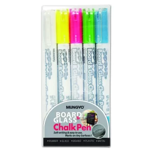 Mungyo Glass And Board Chalk Pen 5Pcs Set