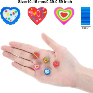 Heart Shape Erasers – 50Pcs In A Plastic Box