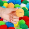3Cm (Large) Flourcent Pompoms Craft Assorted Colors - Image 2