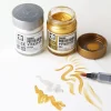 Pack Of 2 - Sakura Poster Color Watercolor Metallic Paint Silver & Gold 30Ml Japan - Image 2
