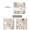 Design #Pp006, 10X10Inch 24Sheets Printed Patterns Scrapbook Paper Origami Paper Diy Gift Card Making Handmade Home Deco Pattern Paper Flower Paper Pack - Image 2