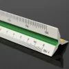 Triangular Architect Scale Ruler Color Coded Grooves Architectural Scale - Image 2