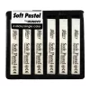 Mungyo Soft Pastels Chalk White Pack Of 6 - Image 2