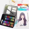 W-3600 Giorgione 36 Colors Solid Watercolor Paints With Painting Brush In Sponge Tin Box - Image 3