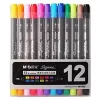 Signme Pack Of 12 Dual Tip Watercolor Brush Markers - Multicolor