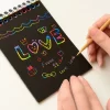 Small Scratch Note Pad Scratch Book With Wooden Stick Notepad Size 14Cmx10Cm - Image 2