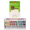 Pack Of 2 Acrylic Paint & Flat Brush Set - Image 2