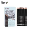 12Pcs Sketching Pencils 3H-10B Different Hardness Standard Pencil Set