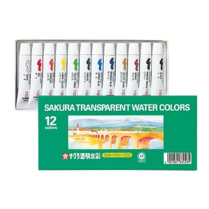 Sakura Transparent Water Colours – 12 Colours