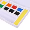 Superior 12 Colors Solid Watercolor Transparent Paints With 1 Painting Brush With Palette And Sponge In Box Set - Image 4