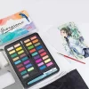 W-3600 Giorgione 36 Colors Solid Watercolor Paints With Painting Brush In Sponge Tin Box - Image 5