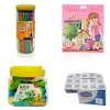 Pack Of 4 Pcs Set - 48 Pcs My Pencil Jar - 45 Pcs Kidco Erasers -24 Pcs Oro Colour Pencils - 50 Pcs Kita Sharpeners