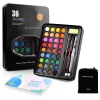 Keep Smiling 36 Colors Solid Watercolor Transparent Paints (In Tin Box)