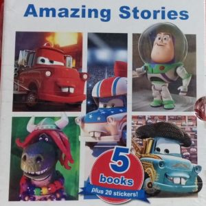 Toy Story Toons Amazing Stories 5 Books Plus 20 Stickers !