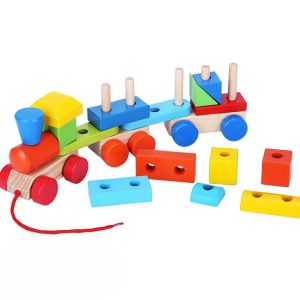 Wooden Blocks Train