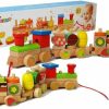 Wooden Train Blocks 30 Pieces Fruit 42cm