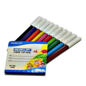 Mercury Fiber Tip Pen Marker – Pack of 10
