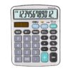 Deli Core Series EM19810 Metal Surface 12-Digits Mini Desktop Calculator