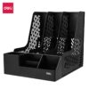 Deli EZ00122 Multi-Functional Plastic Magazine Holder 3 Compartments