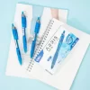 Deli ARRIS Blue Gel Pen - Ergonomic grip 0.5mm (EG08-BL) - Image 4
