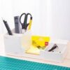 Deli Quali Desk Organizer 6 Compartments White - Image 2
