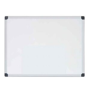 Deli Whiteboard 450 x 600mm 18IN x 24IN Silver #EV450
