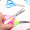 Deli ED60100 School Dual Colour 4.48" / 114mm Scissors 01 Piece - Image 5