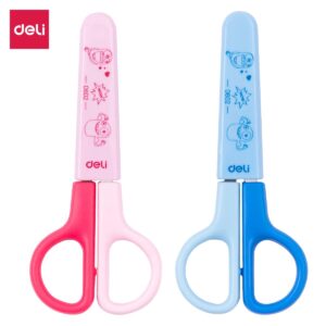 Deli ED60200 School Dual Colour 4.76″ / 121mm Scissors 01 Piece