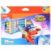 Deli EC210 Super Wings Wax Crayons (Pack of 24)