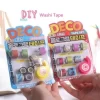 9Pcs/Set Adhesive Tape Lovely Mini Glitter Washi Tape Set