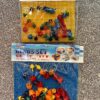 BEADS Set/Blocks Pin Letters With Yellow/Blue Board Toy for Kids (Price Of Each)