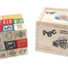 Alphabetical Wooden Building Blocks Set With Storage Box Case (27 Pieces ABC Wood Blocks)