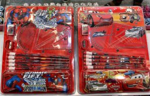 Stationary Boxes Spiderman & Cars