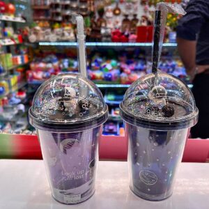 Straw Glass Spaceman Character 350 ML