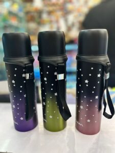 water bottle hot and cold metal body in star design 500ml