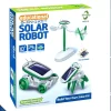 DIY - 6 in 1 Educational Solar Robot Building Kit - Car - Plane - Puppy - Fan - Boat - Windmill - White & Green [PD][Pc]