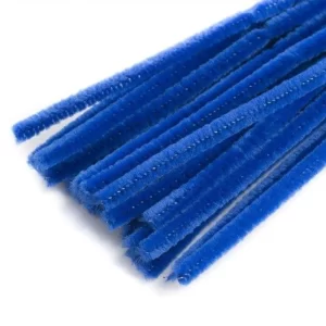 Pack Of 100 – Dark Blue Pipe Cleaner Velvet Sticks