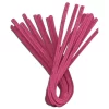 Pack Of 100 - Dark Pink Pipe Cleaner Velvet Sticks