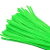Pack Of 100 - Light Green Pipe Cleaner Velvet Sticks