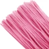 Pack Of 100 - Light Pink Pipe Cleaner Velvet Sticks