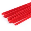 Pack Of 100 - Red Pipe Cleaner Velvet Sticks