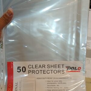 POLO Clear Sheet Protectors (Pack of 50)